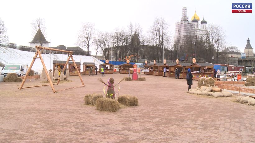 В Финском парке развернулась «Масленичная деревня». Чем будут удивлять псковичей?
