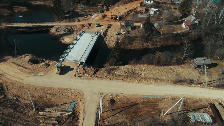 Завершается строительство моста через реку Кебь к СНТ «Восток»