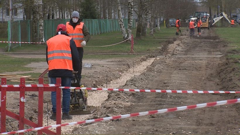 Новый тротуар появится в Пскове на улице Печорской
