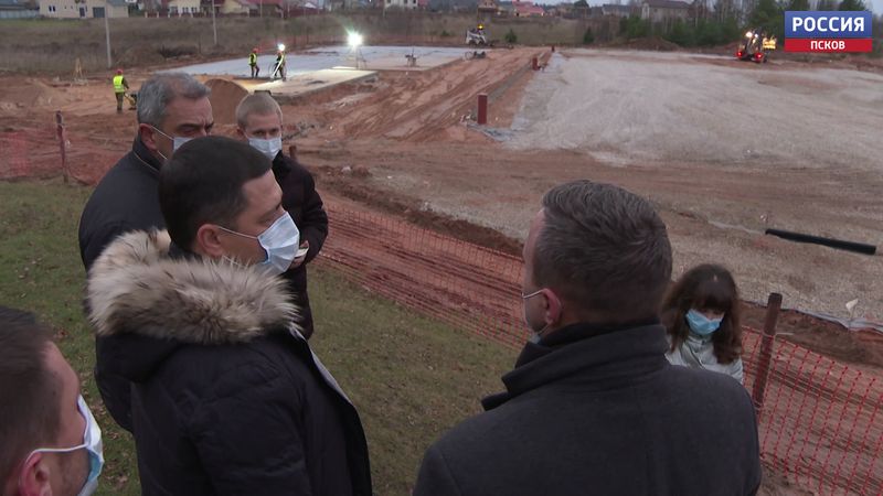В Печорах идёт строительство физкультурно-оздоровительного комплекса