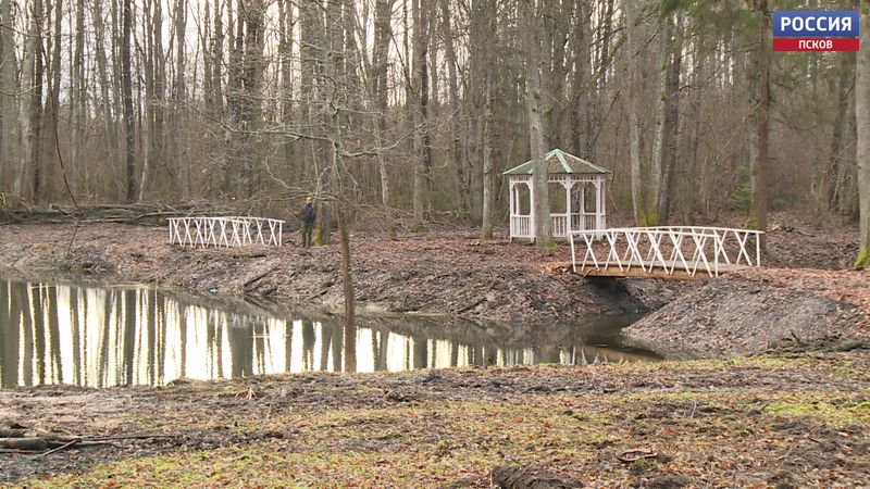 В Островском районе в деревне Гораи восстанавливают старинный парк 