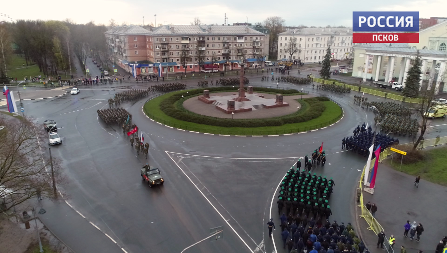 7 мая в Пскове перекроют площадь Победы из-за репетиции парада