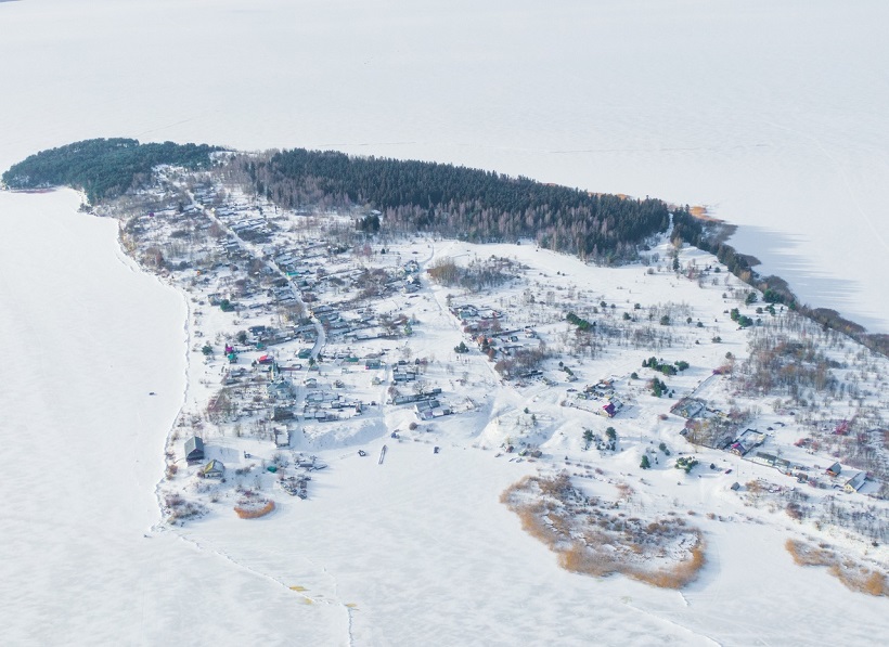 Остров Белов (вид с востока).
