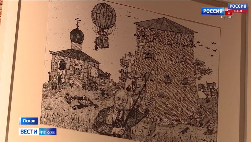 Псковичи могут посетить в «Лофте» выставку графических работ Никиты Родина