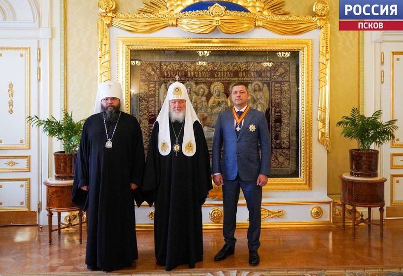 Патриарх Кирилл наградил Михаила Ведерникова орденом Даниила Московского 2-й степени