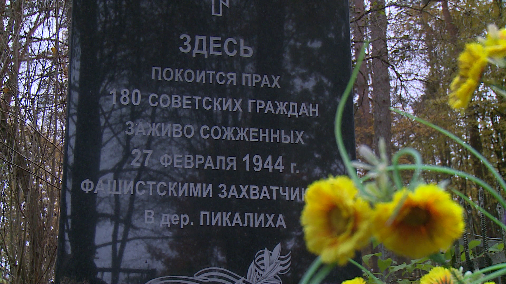 Жителей более пяти тысяч уничтоженных фашистскими захватчиками деревень нашего края вспоминают сегодня в Псковской области. Новости Пскова и Псковской области. Вести-Псков От людей остался только пепел. В День сожженных деревень вспоминаем трагедию деревни Пикалиха в Псковском районе