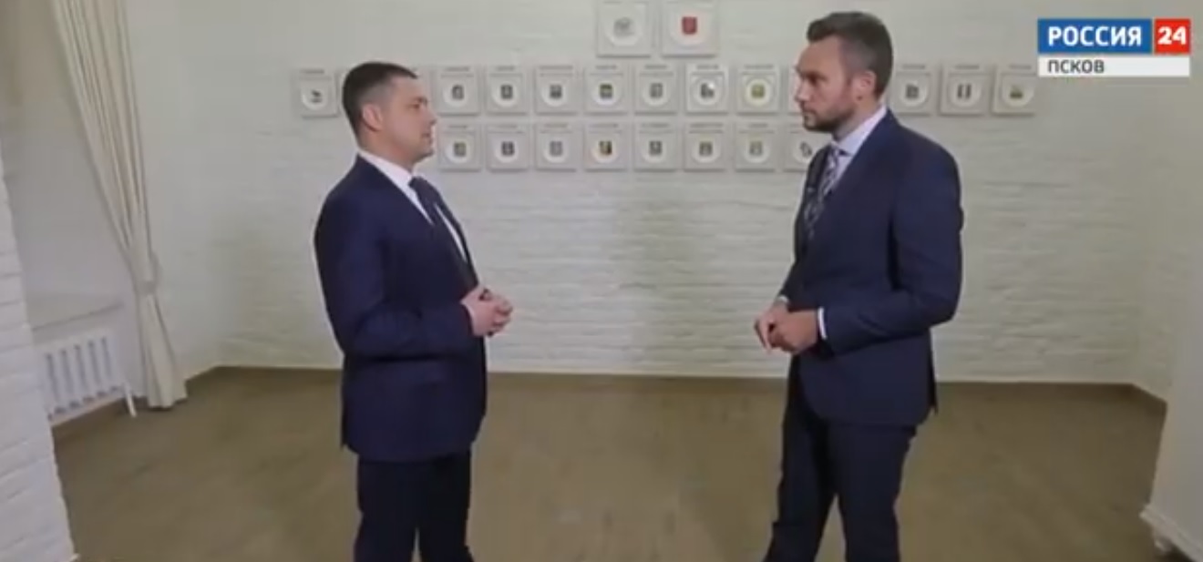 Антон Борисов в спецрепортаже на «Россия 24» рассказал о реализации на Псковщине нацпроектов 