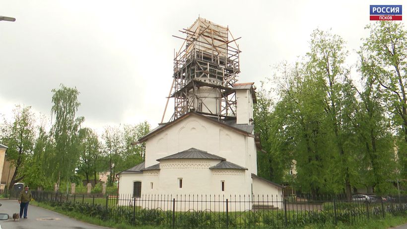 В Пскове завершилась реставрация церкви Сергия с Залужья XVI века